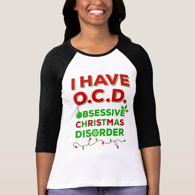 OCD besessene Weihnachtsstörungs-T - Shirts (Vorderseite)