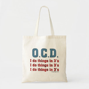 OCD I tun Sachen in 3 Tragetasche