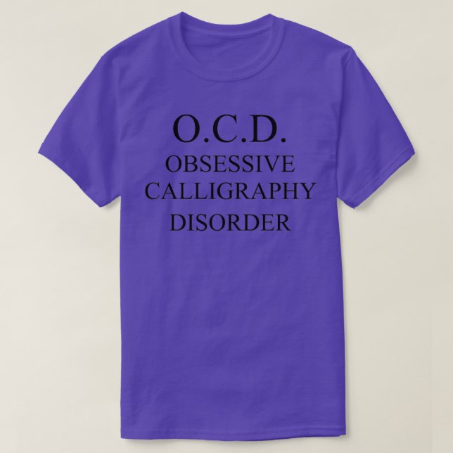 OCD lustig T-Shirt (Design vorne)