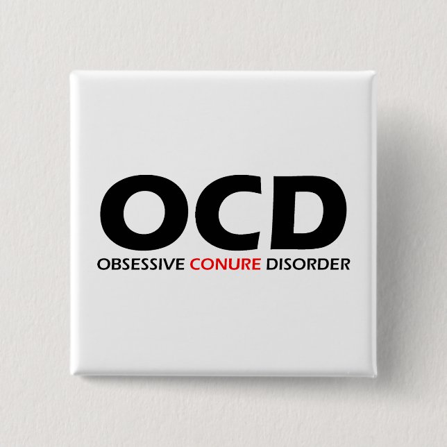 OCD - Obsessiv-Conure-Störung Button (Vorderseite)