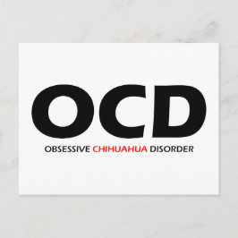 OCD - Obsessive Chihuahua-Störung Postkarte