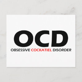 OCD - Obsessive cockatiel-Störung Postkarte