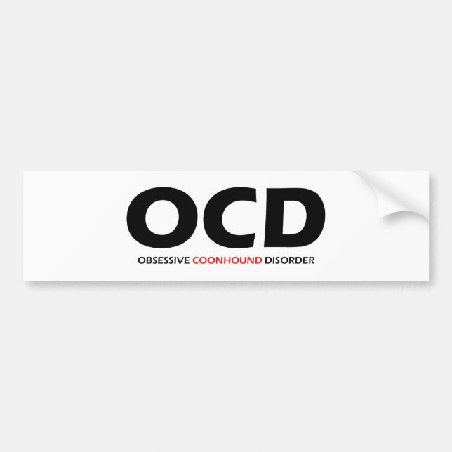 OCD - Obsessive Konjunktur Autoaufkleber (Vorne)