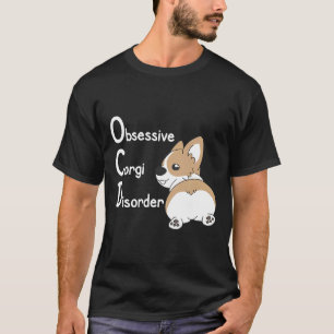 Ocd Süßer Corgi Hund Tee Von Corgi