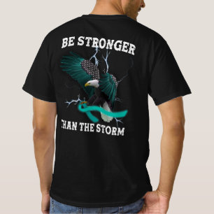 OCD- und PTSD-Adler-Aquamarine Band-Bewusstsein T-Shirt