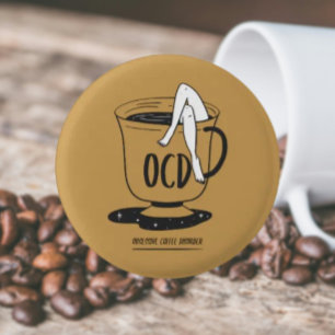 OCD – Zwanghafte Kaffeestörung Anstecknadel