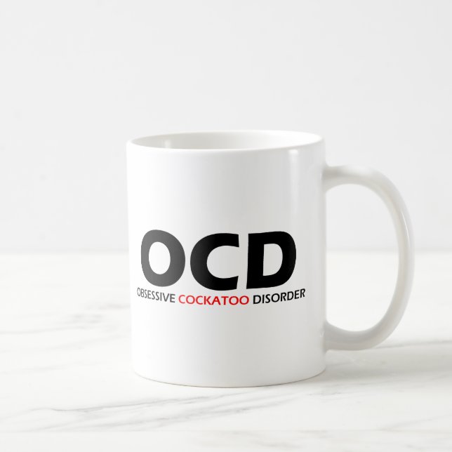 OCD - Zwangsstörung des Kakadus Kaffeetasse (Rechts)