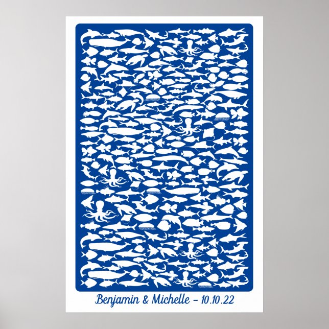 Ocean - 250 Signature Guest Book Alternative Poster (Vorne)