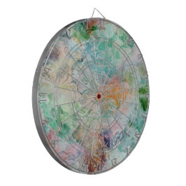 Ocean Abstract Watercolor Grunge Pattern  Dartscheibe