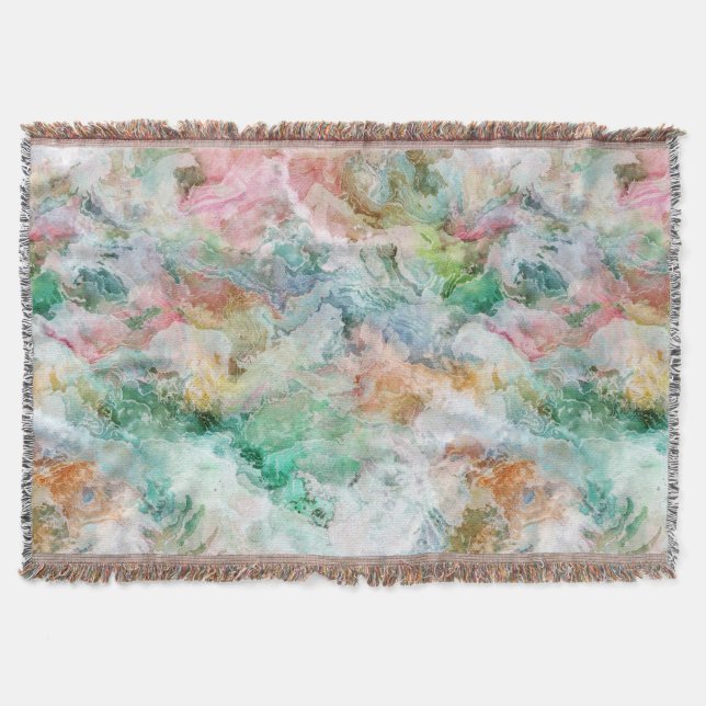 Ocean Abstract Watercolor Grunge Pattern  Decke (Vorderseite)