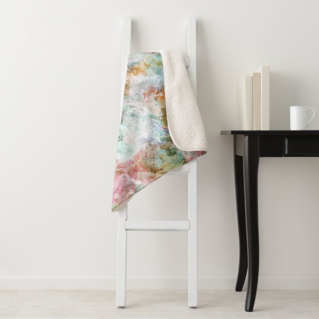 Ocean Abstract Watercolor Grunge Pattern  Sherpadecke (Beispiel)