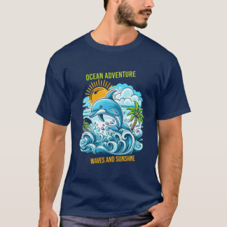 Ocean Adventure : Waves et Sunshine t-shirt design