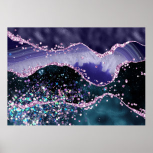 *~* Ocean Agate Celestial GLITZER AP8 Poster