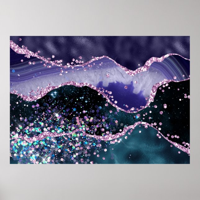 *~* Ocean Agate Celestial GLITZER AP8 Poster (Vorne)