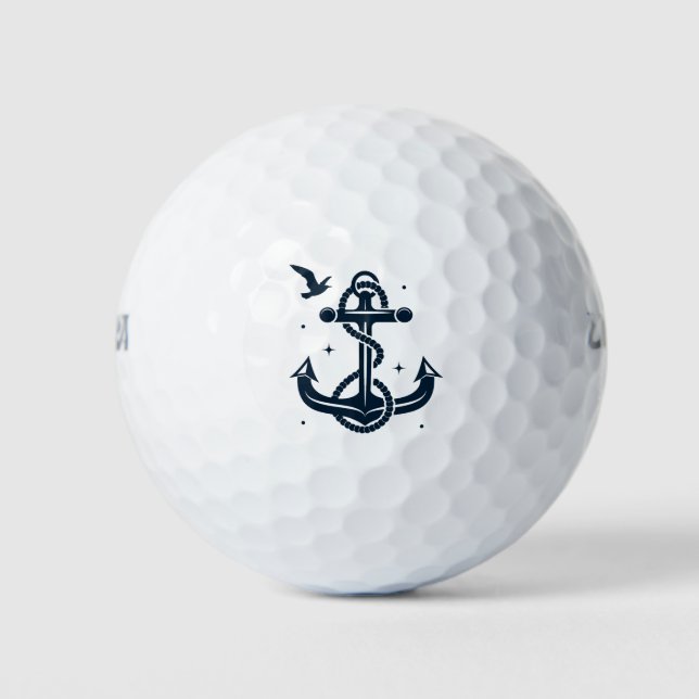 Ocean Anchor Golf Balls Golfball (Vorderseite)