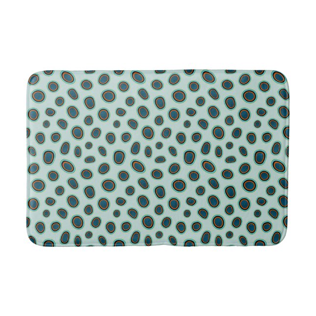 Ocean Animal Print Gepunktet Mandarin Fish Bath Ma Badematte (Vorderseite)