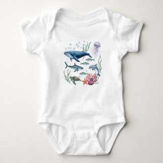 Ocean Animals Baby, Summer Sea Life Baby  Strampler
