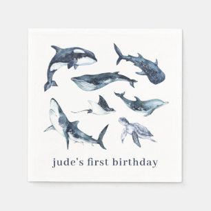 Ocean Animals Paper Teller Serviette