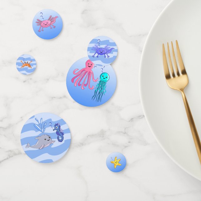 Ocean Animals Party Table Confetti Konfetti (Gruppe)
