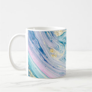 Ocean Art: Marble Agate Wirbel. Kaffeetasse