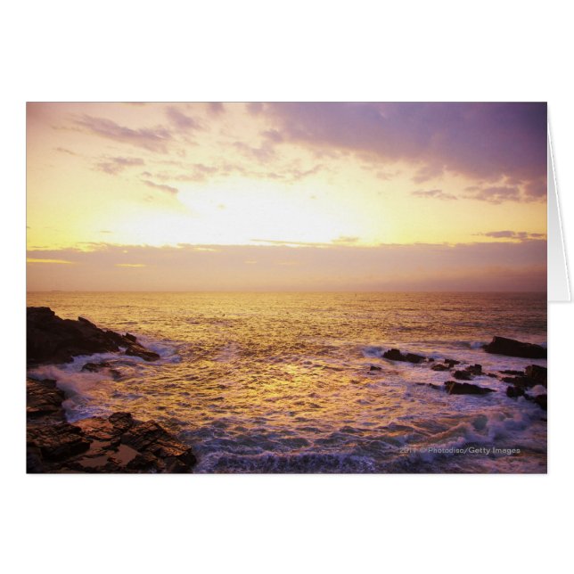 Océan Atlantique au lever du soleil, vue depuis Po (Devant horizontal)