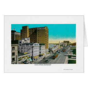 Ocean Avenue Blick nach Osten, Long Beach