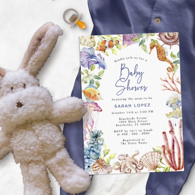 Ocean Baby Shower Einladung (Von Creator hochgeladen)