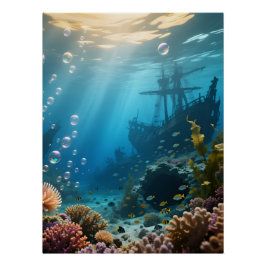 Ocean Background Poster