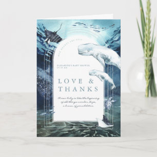 Océan baleine de Beluga   MERCI BABY SHOWER