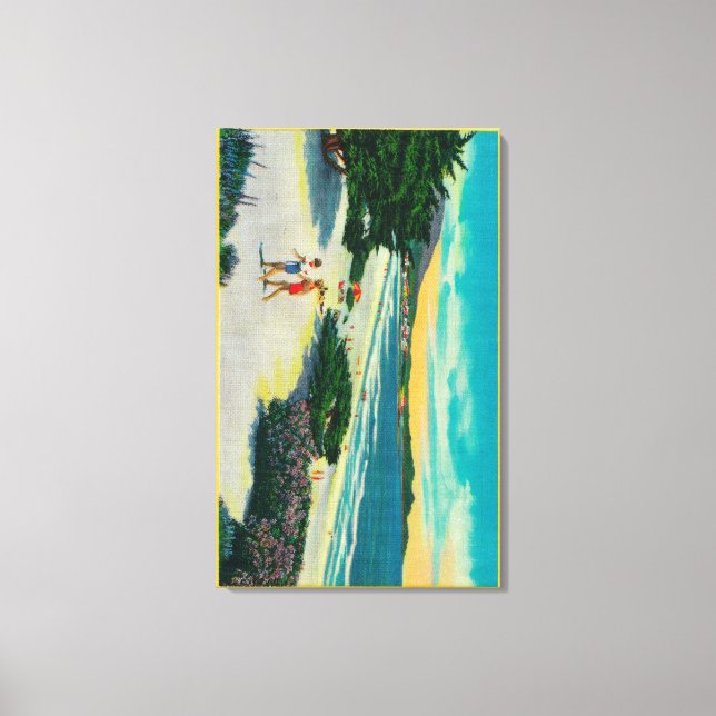 Ocean Beach at Carmel, CACarmel, CA Leinwanddruck (Vorderseite)