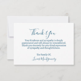 Ocean Beach Beerdigung Danke, Beileid Mitteilungskarte