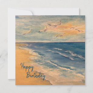 Ocean Beach Breeze Note Card Dankeskarte