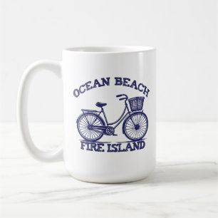 OCEAN BEACH Fire Island Fahrrad Sommer Long Island Kaffeetasse