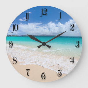 Ocean beach große wanduhr