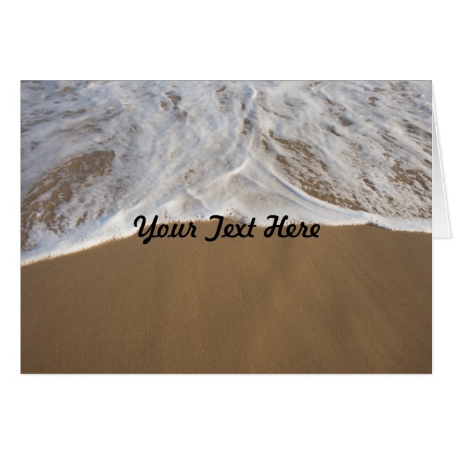 Ocean & Beach Grußkarte (Vorderseite (Horizontal))