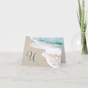 Ocean Beach mit Monogram Letter U