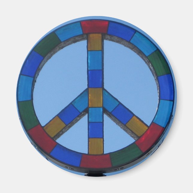 Ocean Beach Peace Sign Magnet (Vorne)