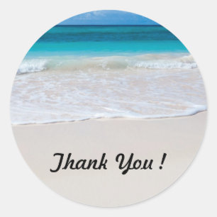 Ocean Beach Round Vielen Dank, dass Sie Stickers