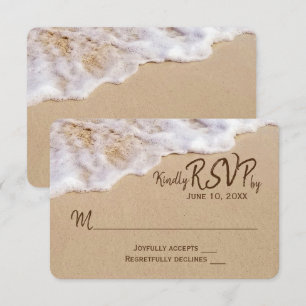 Ocean Beach Sand RSVP Einladung