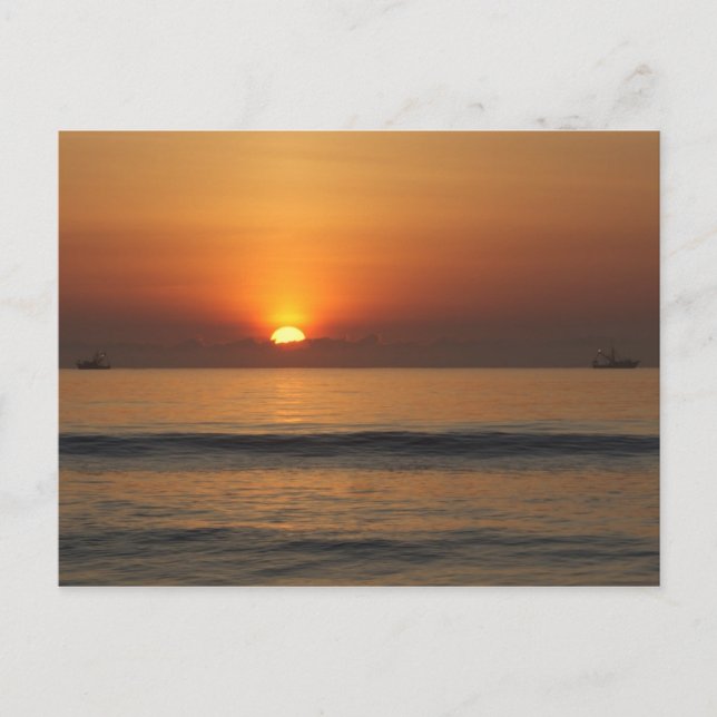 Ocean Beach Sonnenaufgang Foto Postkarte (Vorderseite)