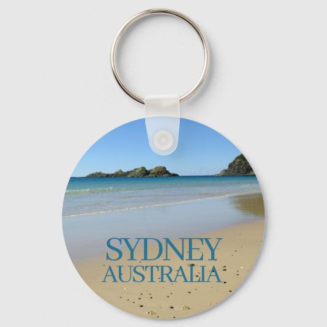 Ocean Beach Sydney Australien Schlüsselanhänger (Vorderseite)