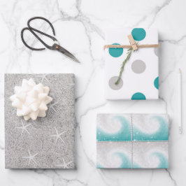 Ocean Beach Thema Geschenkpapier Set