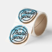 Ocean Beach Theme Thank You Sticker