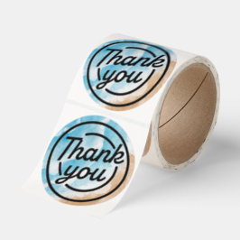 Ocean Beach Theme Thank You Sticker