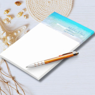 Ocean Beach Travel Aqua Blue Stilvoll Briefbogen