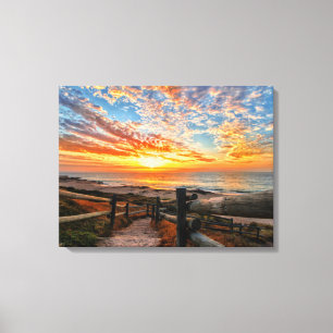 Ocean Beach View Tropical Sunset Paradies Dream Leinwanddruck