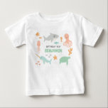 Ocean Birthday Kid Shirt<br><div class="desc">Feiern Sie mit dem Geburtstagskind mit einem Shirt zum Thema "Ozean". Mit der benutzerdefinierten Vorlage können Sie die Geburtstagstext-Zeile und den Namen Ihres Kindes ändern. Ideal zum ersten Geburtstag.</div>