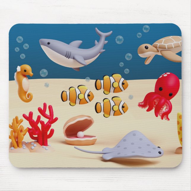 Ocean Bliss Mouse Pad Mousepad (Vorne)