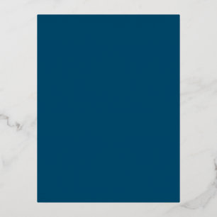 Ocean Blue #00486B, Käfer grün Folien Feiertagspostkarte