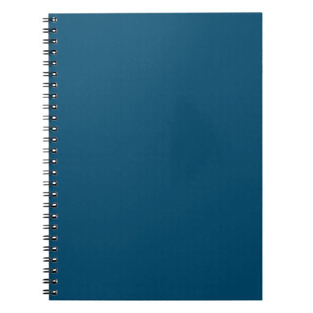Ocean Blue #00486B Spiral Foto Notebook Notizblock (Vorderseite)